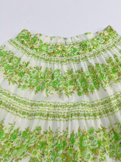 JOLENE CHEVRON COTTON VOILE SHIRT AND SKIRT SET AU 6
