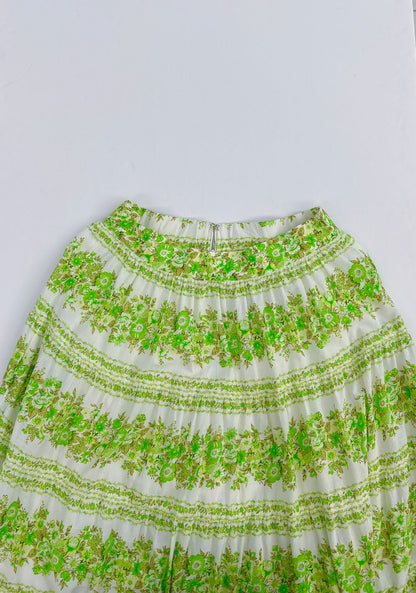 JOLENE CHEVRON COTTON VOILE SHIRT AND SKIRT SET AU 6