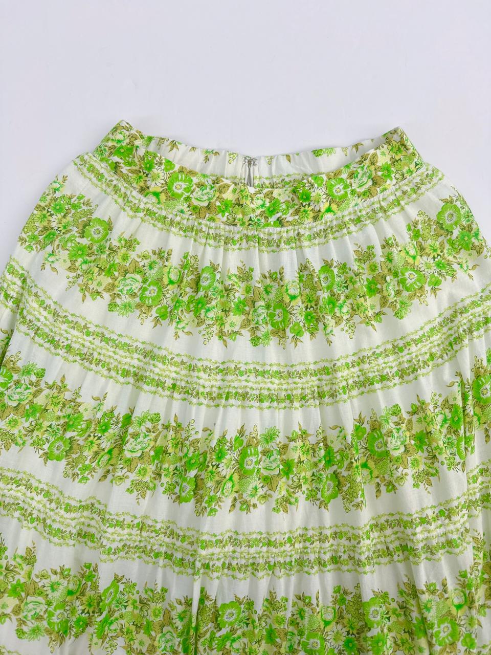 JOLENE CHEVRON COTTON VOILE SHIRT AND SKIRT SET AU 6