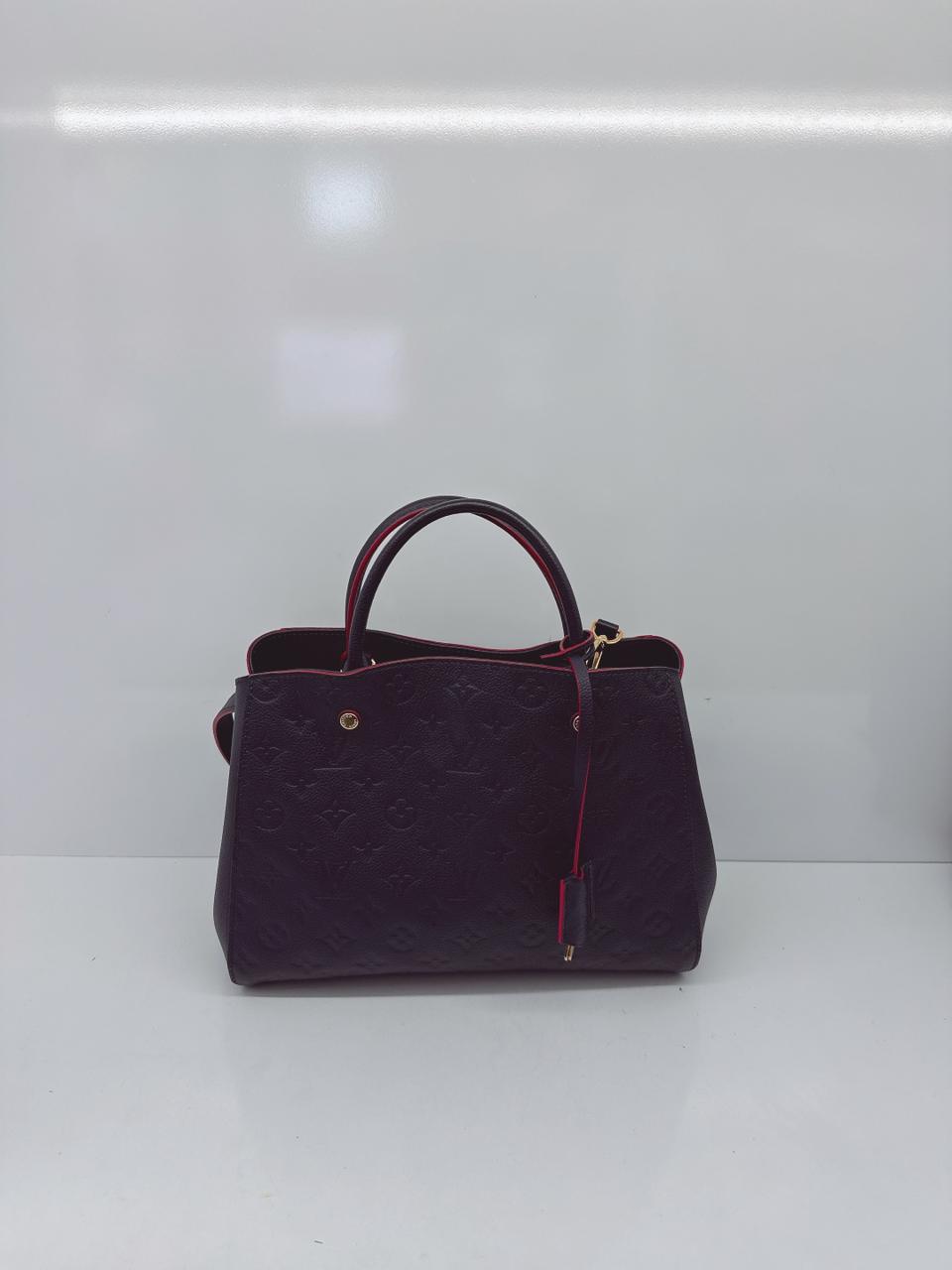 MARINE ROUGE MONOGRAM EMPREINTE LEATHER MONTAIGNE MM BAG