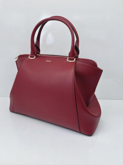 RED TAURILLON LEATHER C DE CARTIER BAG