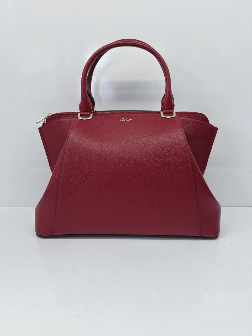 RED TAURILLON LEATHER C DE CARTIER BAG