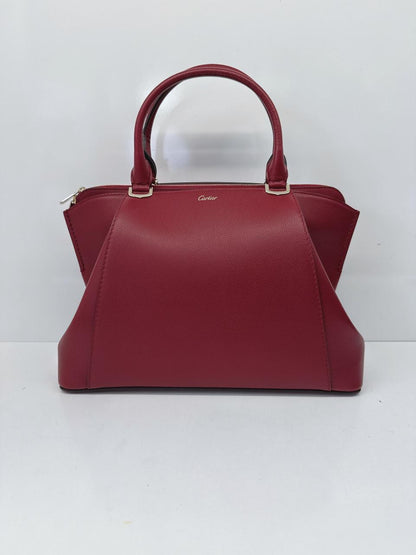 RED TAURILLON LEATHER C DE CARTIER BAG