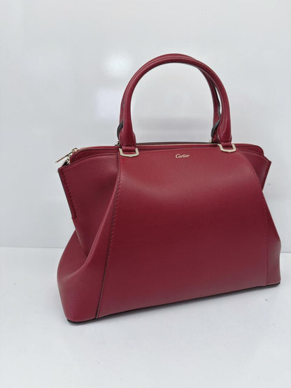 RED TAURILLON LEATHER C DE CARTIER BAG