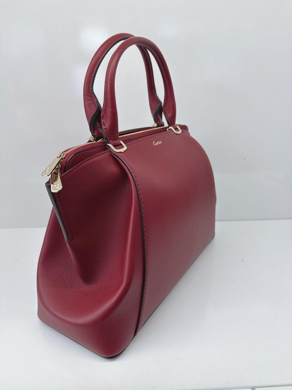 RED TAURILLON LEATHER C DE CARTIER BAG