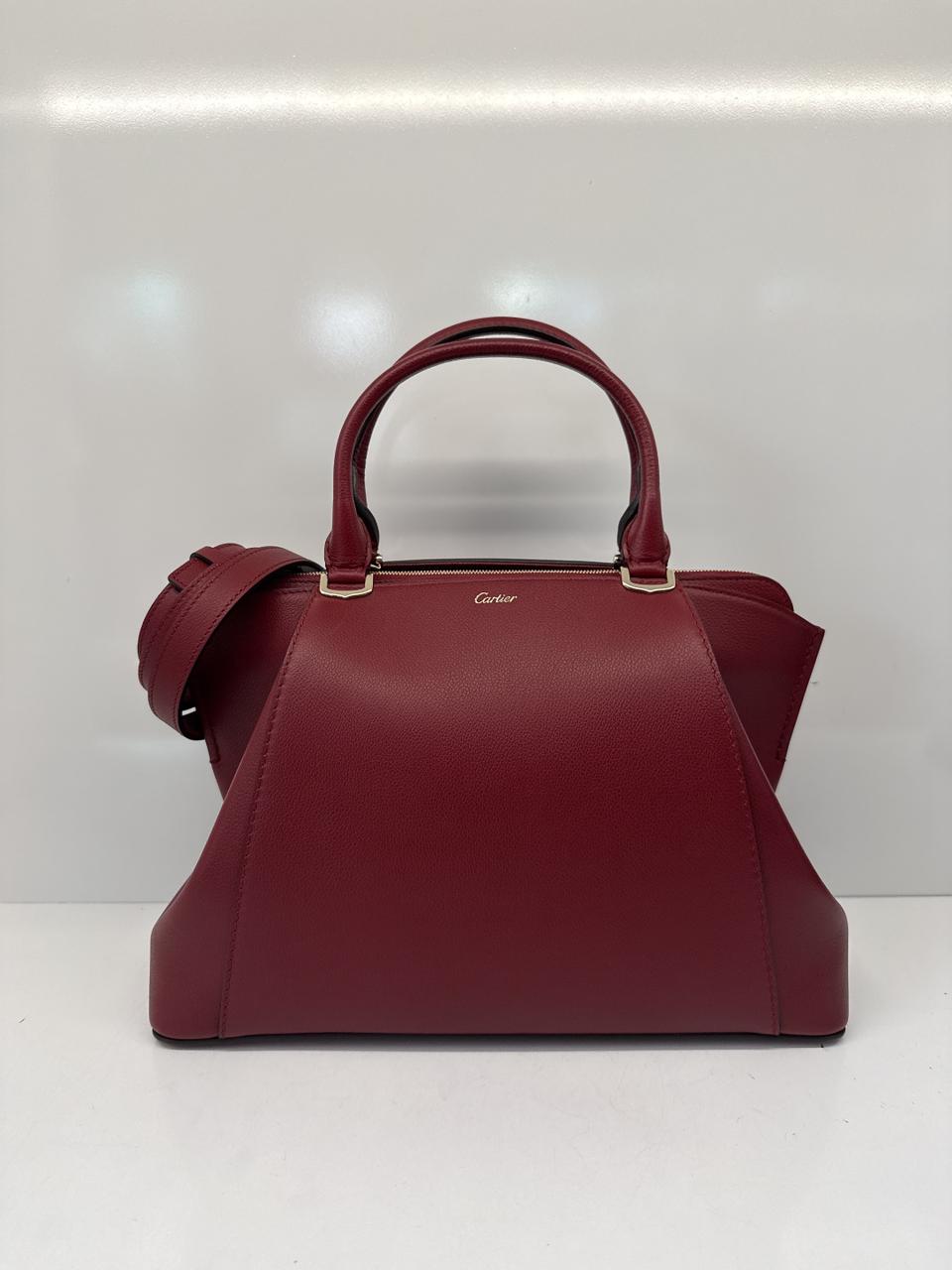 RED TAURILLON LEATHER C DE CARTIER BAG