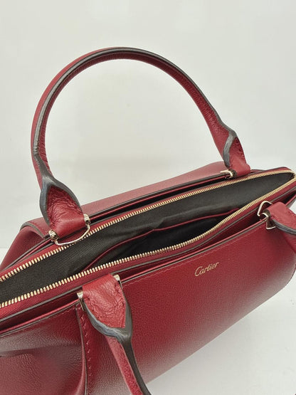 RED TAURILLON LEATHER C DE CARTIER BAG
