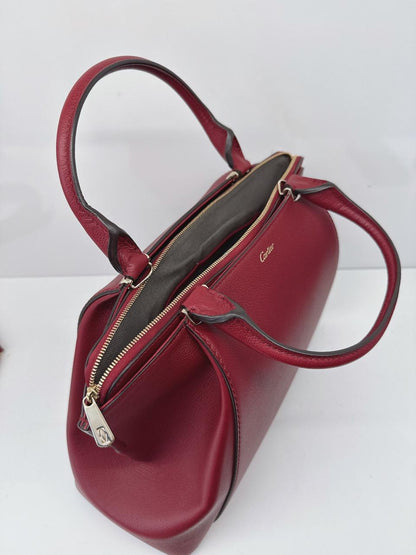 RED TAURILLON LEATHER C DE CARTIER BAG
