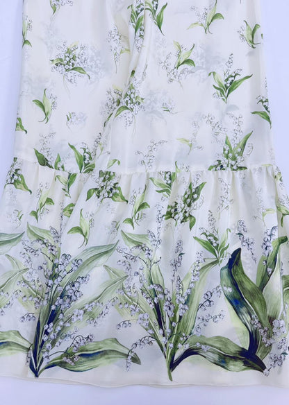 IVORY LILY FLARED TROUSERS AND SHIRT SET 38