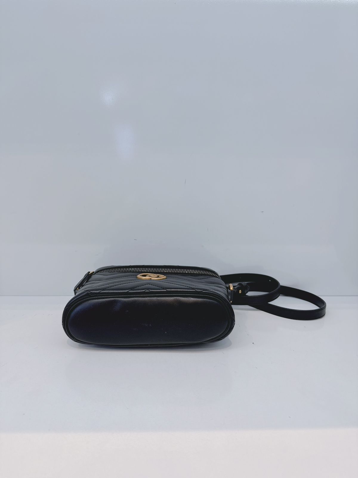 BLACK GG MARMONT MINI VANITY CASE
