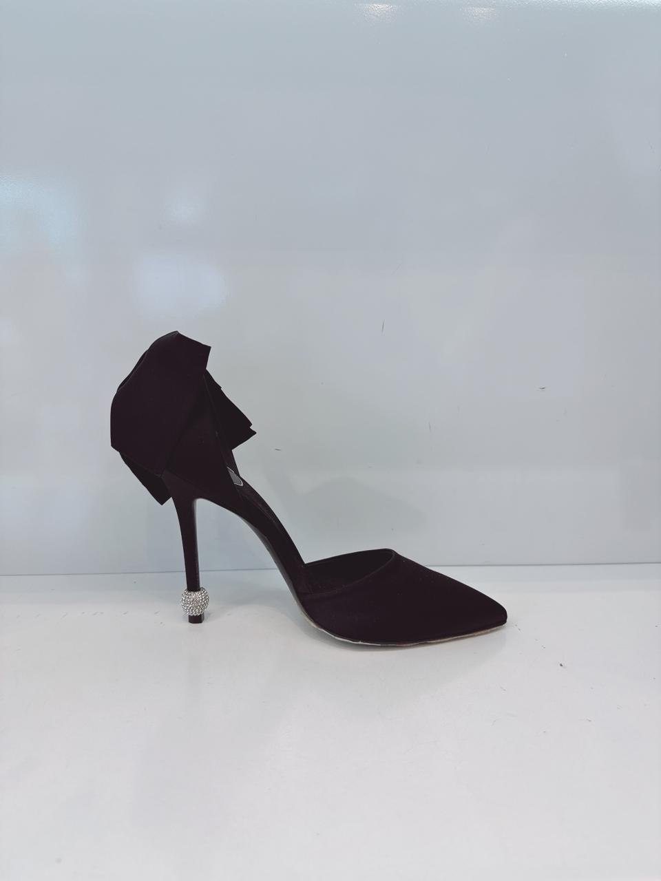 DORSAY PAPILLON BOW AND CRYSTAL-EMBELLISHED SATIN PUMPS 39