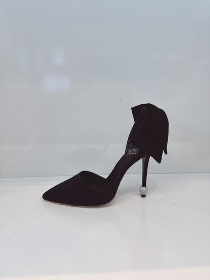 DORSAY PAPILLON BOW AND CRYSTAL-EMBELLISHED SATIN PUMPS 39