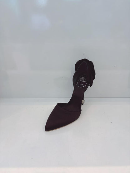 DORSAY PAPILLON BOW AND CRYSTAL-EMBELLISHED SATIN PUMPS 39
