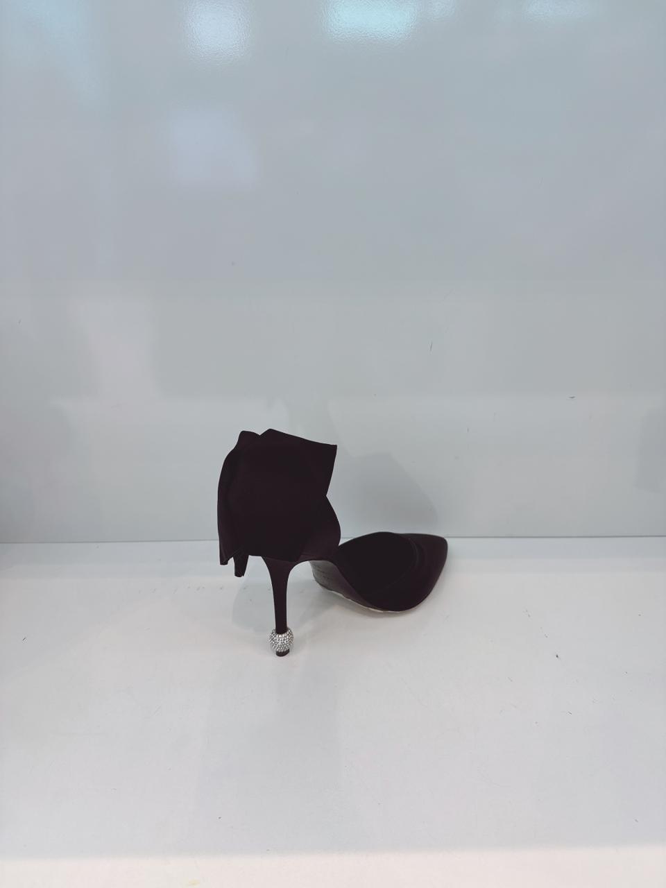 DORSAY PAPILLON BOW AND CRYSTAL-EMBELLISHED SATIN PUMPS 39