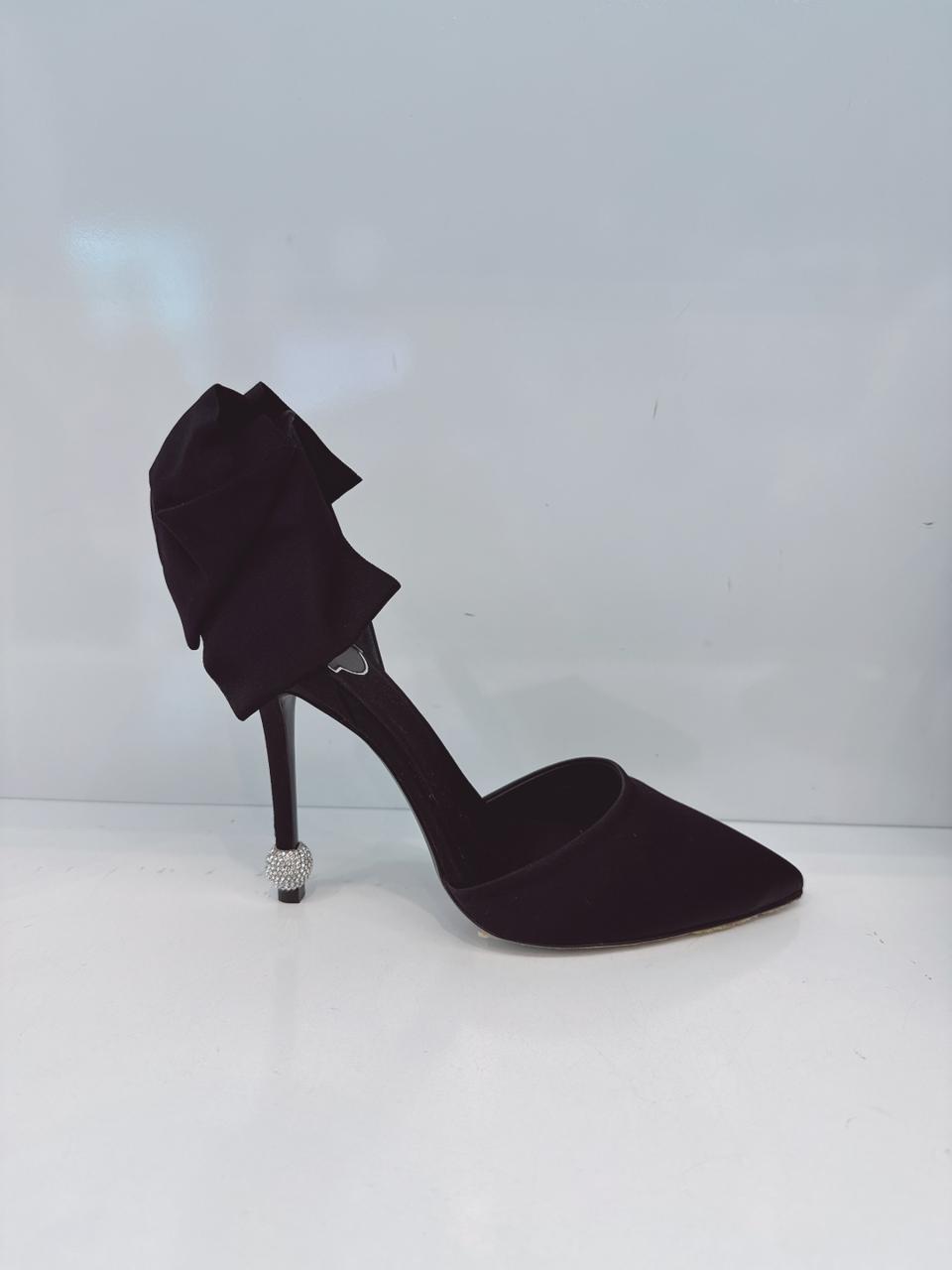 DORSAY PAPILLON BOW AND CRYSTAL-EMBELLISHED SATIN PUMPS 39