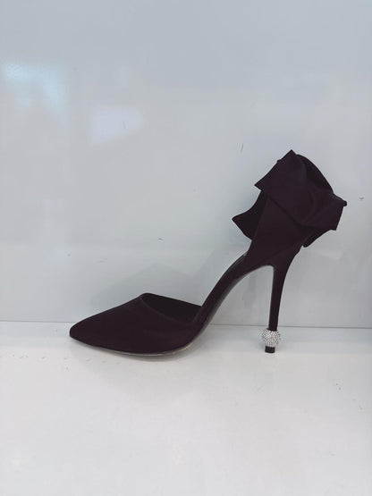 DORSAY PAPILLON BOW AND CRYSTAL-EMBELLISHED SATIN PUMPS 39