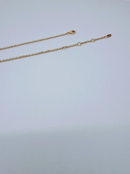 GOLD TONE PLATED METAL UNIFORM BAGUETTE NECKLACE