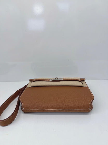 GOLD TOGO LEATHER KELLY DEPECHES 25 PALLADIUM HARDWARE