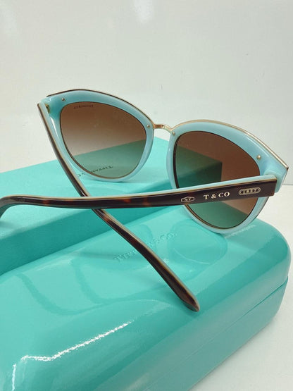 BROWN HAVANA GRADIENT TF4146 8134/3B OVAL SUNGLASSES