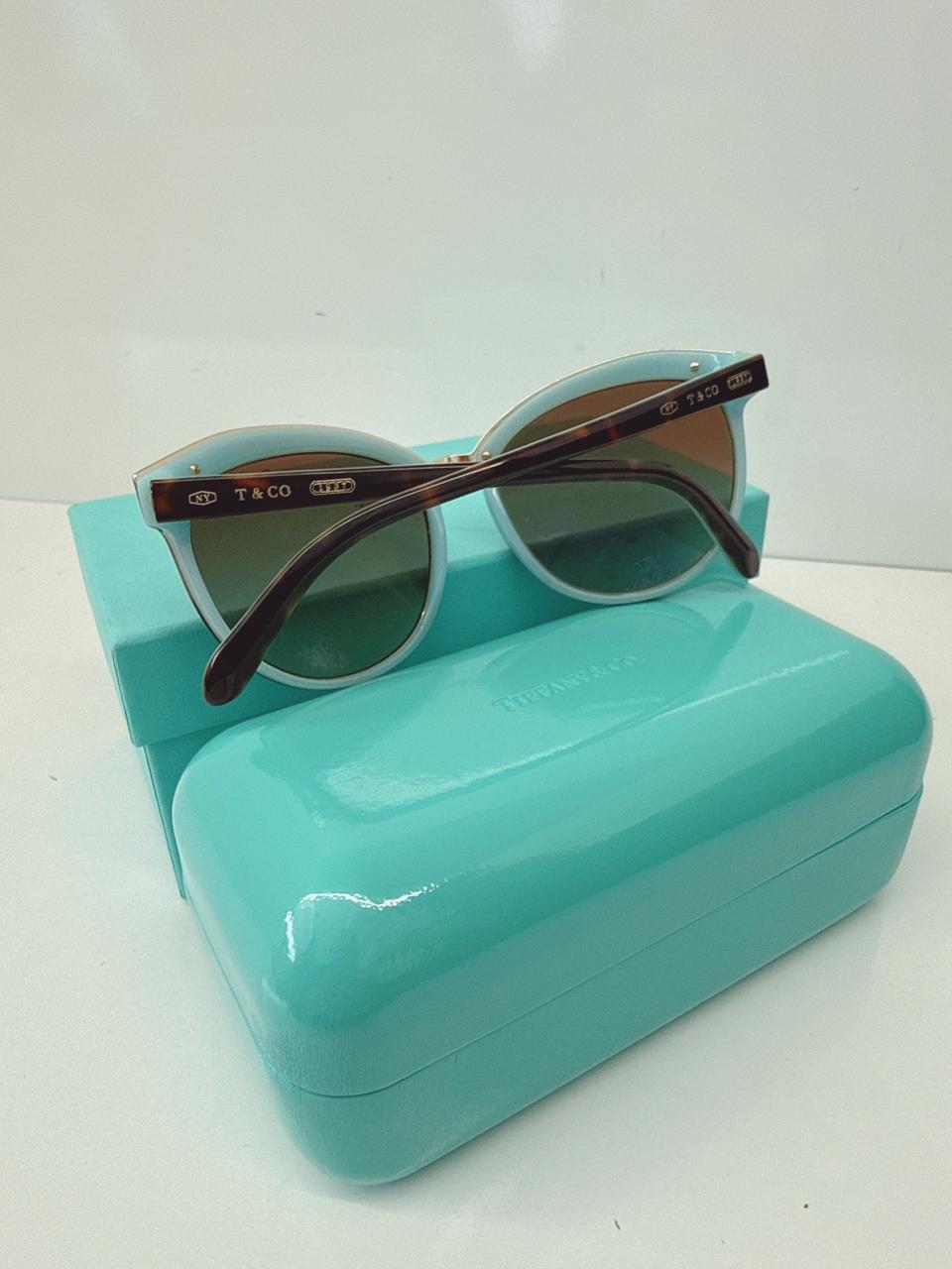 BROWN HAVANA GRADIENT TF4146 8134/3B OVAL SUNGLASSES