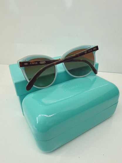 BROWN HAVANA GRADIENT TF4146 8134/3B OVAL SUNGLASSES