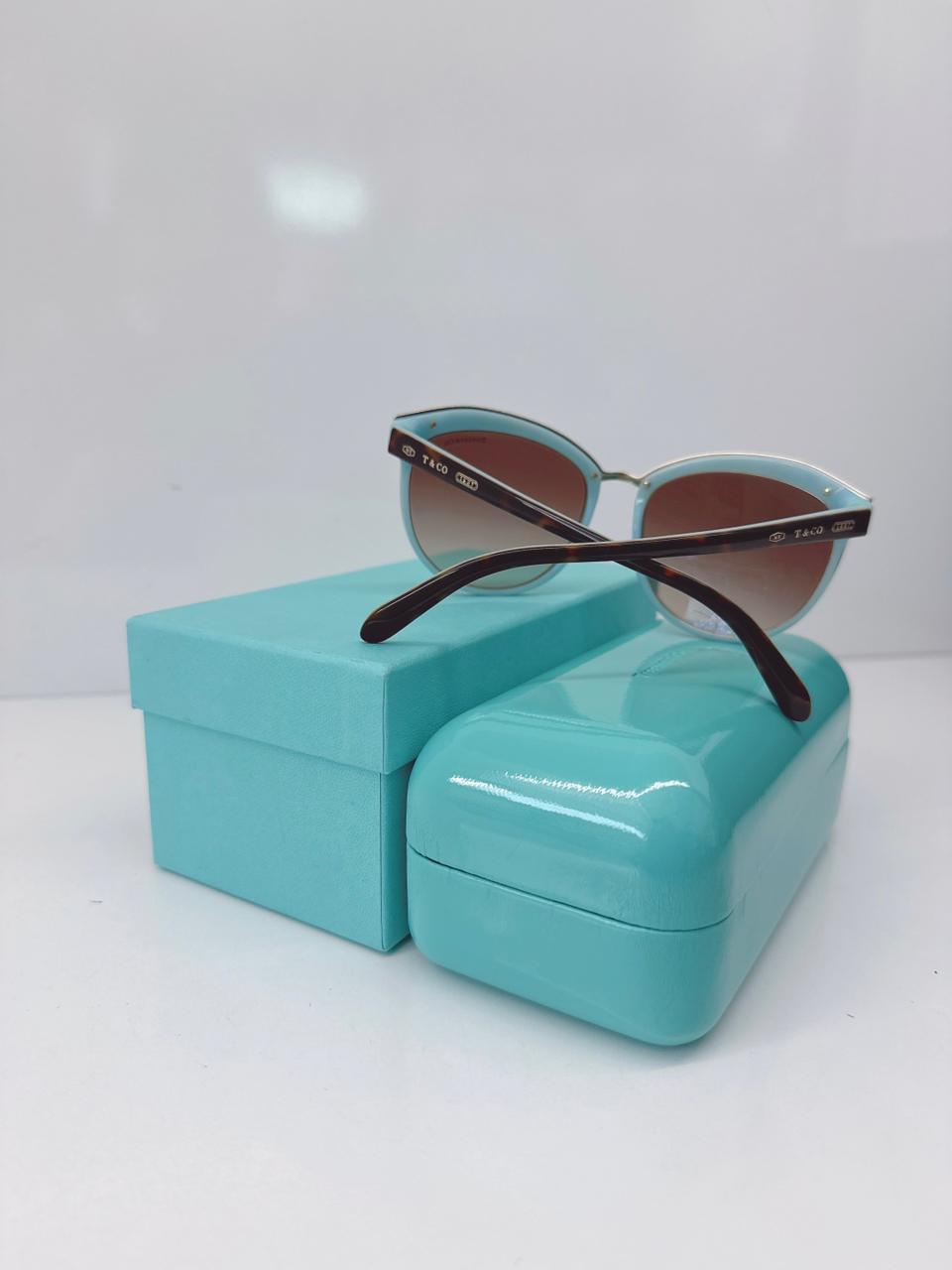 BROWN HAVANA GRADIENT TF4146 8134/3B OVAL SUNGLASSES