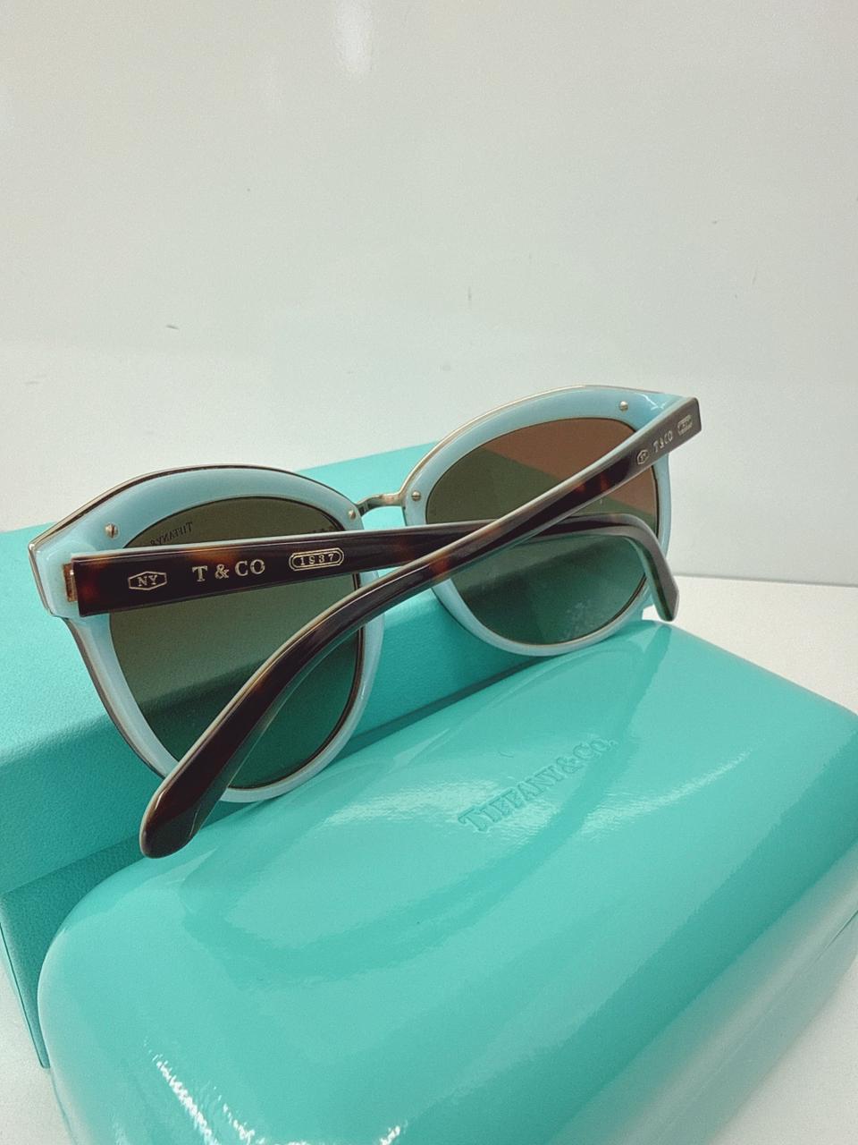 BROWN HAVANA GRADIENT TF4146 8134/3B OVAL SUNGLASSES