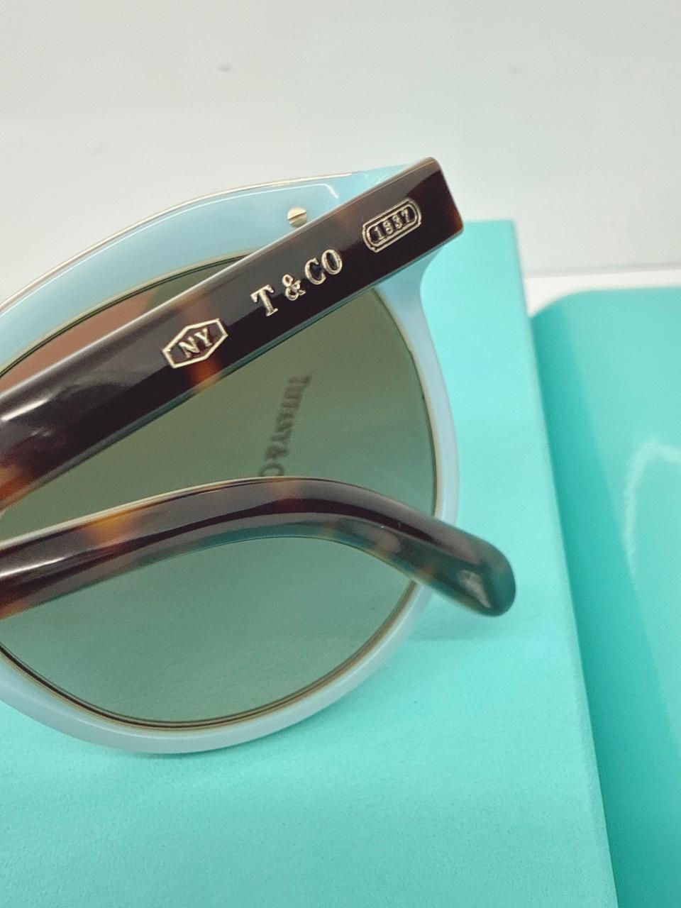 BROWN HAVANA GRADIENT TF4146 8134/3B OVAL SUNGLASSES