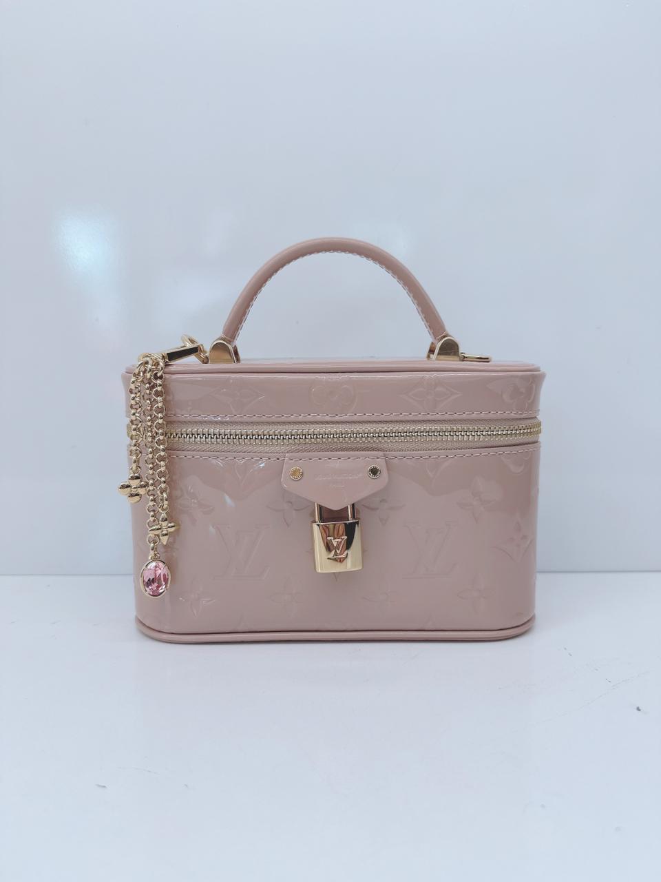 DESERT SAND MONOGRAM EMPREINTE VANITY CHAIN POUCH