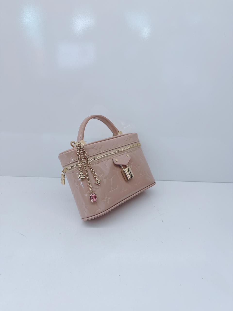 DESERT SAND MONOGRAM EMPREINTE VANITY CHAIN POUCH