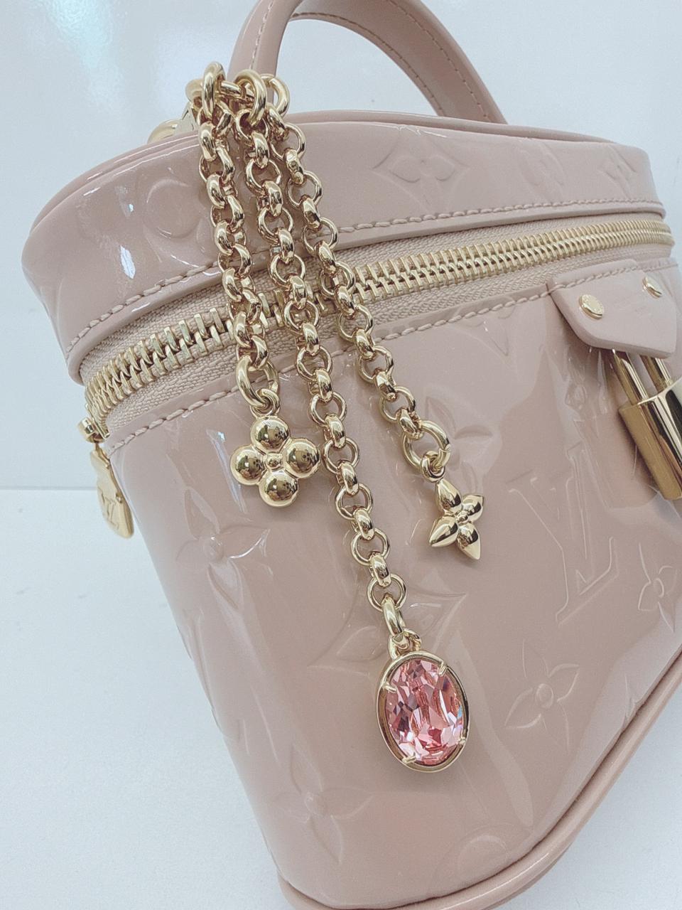 DESERT SAND MONOGRAM EMPREINTE VANITY CHAIN POUCH