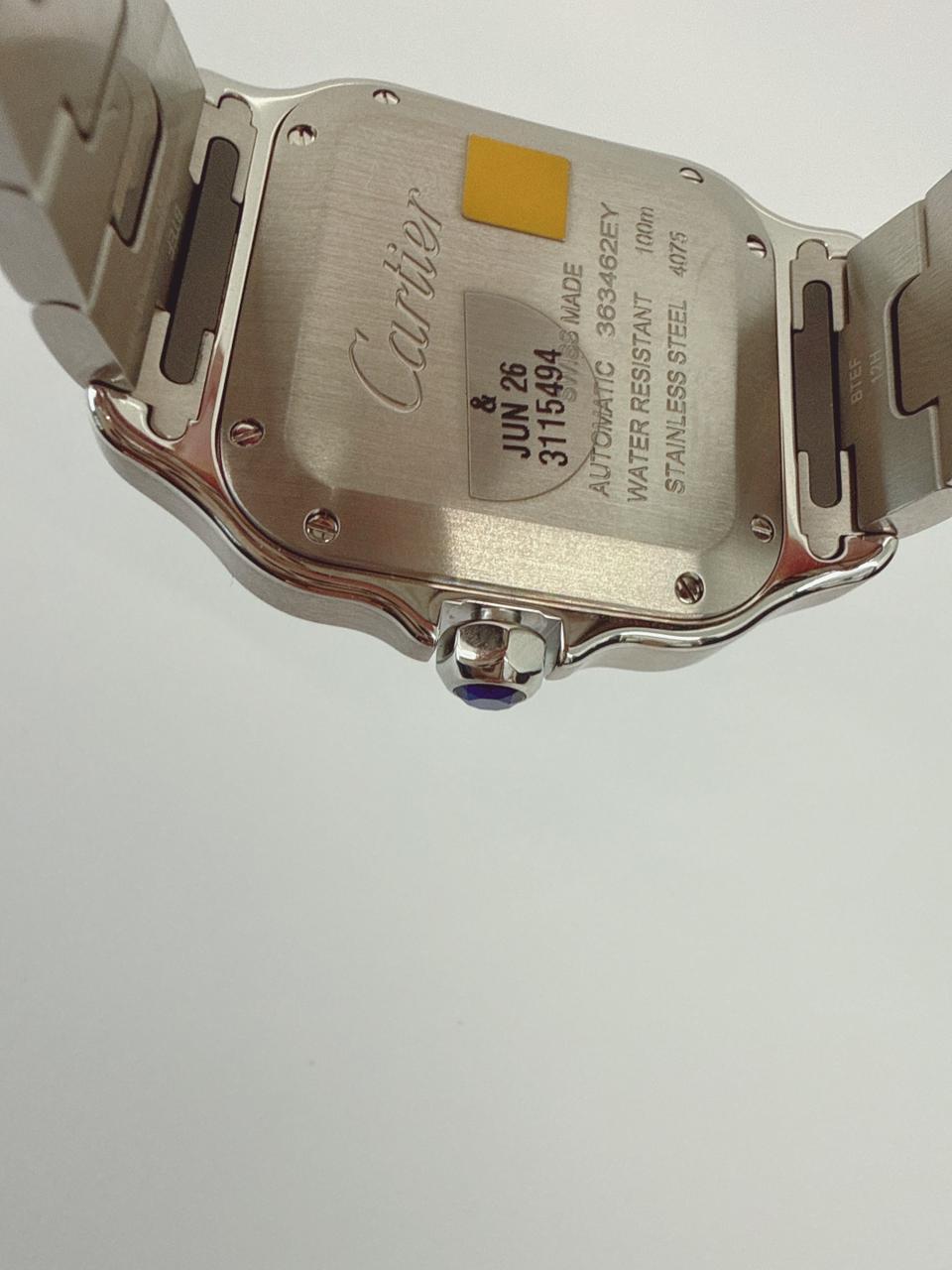 SANTOS DE CARTIER DIAMOND WATCH W4SA0005 MEDIUM MODEL