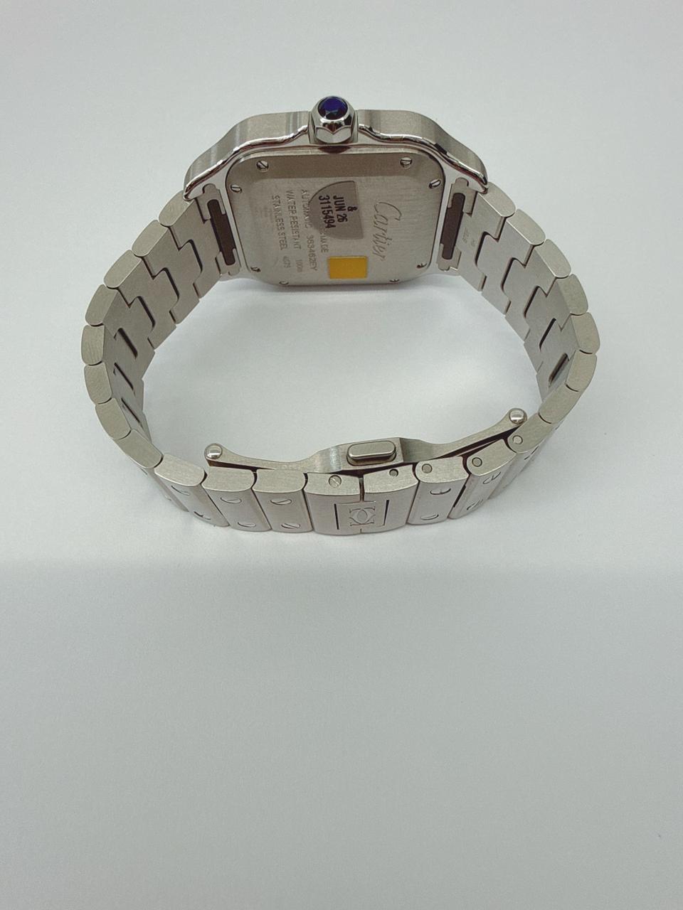 SANTOS DE CARTIER DIAMOND WATCH W4SA0005 MEDIUM MODEL