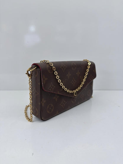 MONOGRAM CANVAS POCHETTE FELICIE CHAIN BAG