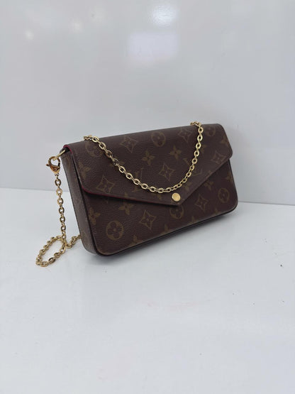 MONOGRAM CANVAS POCHETTE FELICIE CHAIN BAG