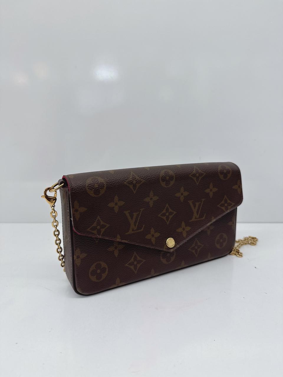 MONOGRAM CANVAS POCHETTE FELICIE CHAIN BAG