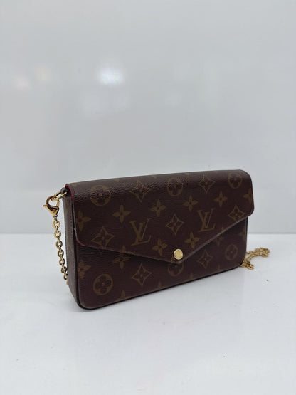 MONOGRAM CANVAS POCHETTE FELICIE CHAIN BAG