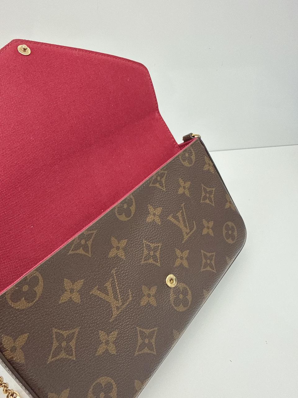 MONOGRAM CANVAS POCHETTE FELICIE CHAIN BAG
