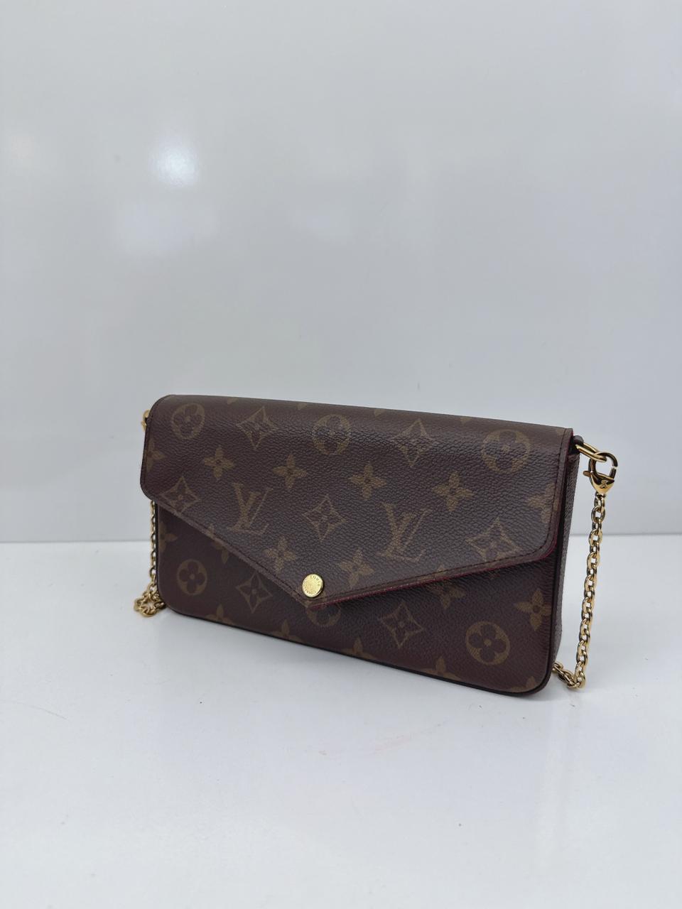 MONOGRAM CANVAS POCHETTE FELICIE CHAIN BAG