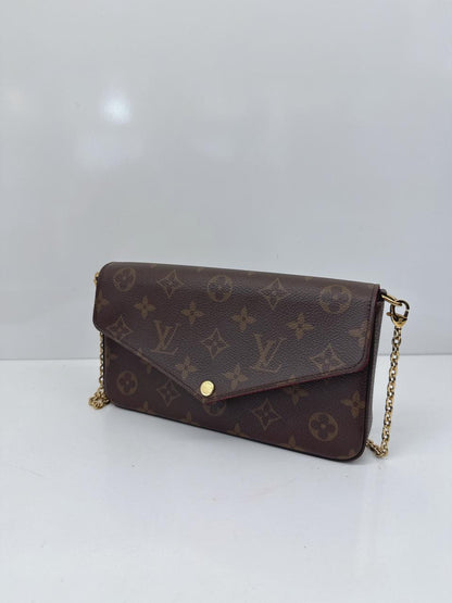 MONOGRAM CANVAS POCHETTE FELICIE CHAIN BAG