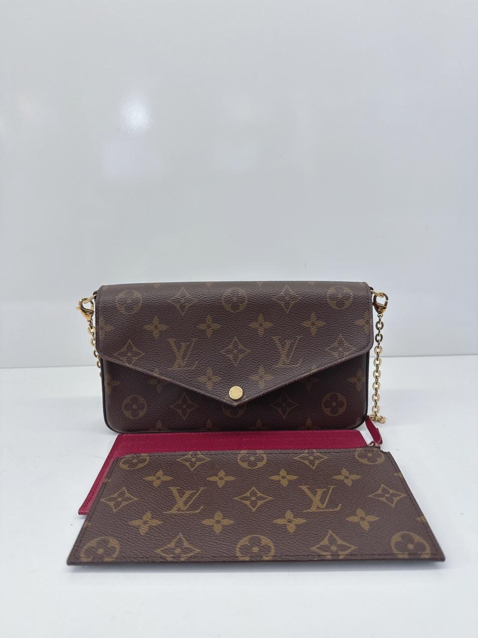 MONOGRAM CANVAS POCHETTE FELICIE CHAIN BAG