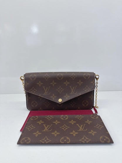 MONOGRAM CANVAS POCHETTE FELICIE CHAIN BAG
