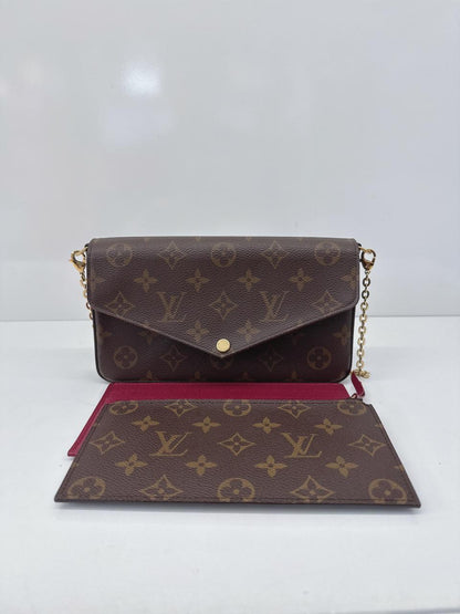 MONOGRAM CANVAS POCHETTE FELICIE CHAIN BAG