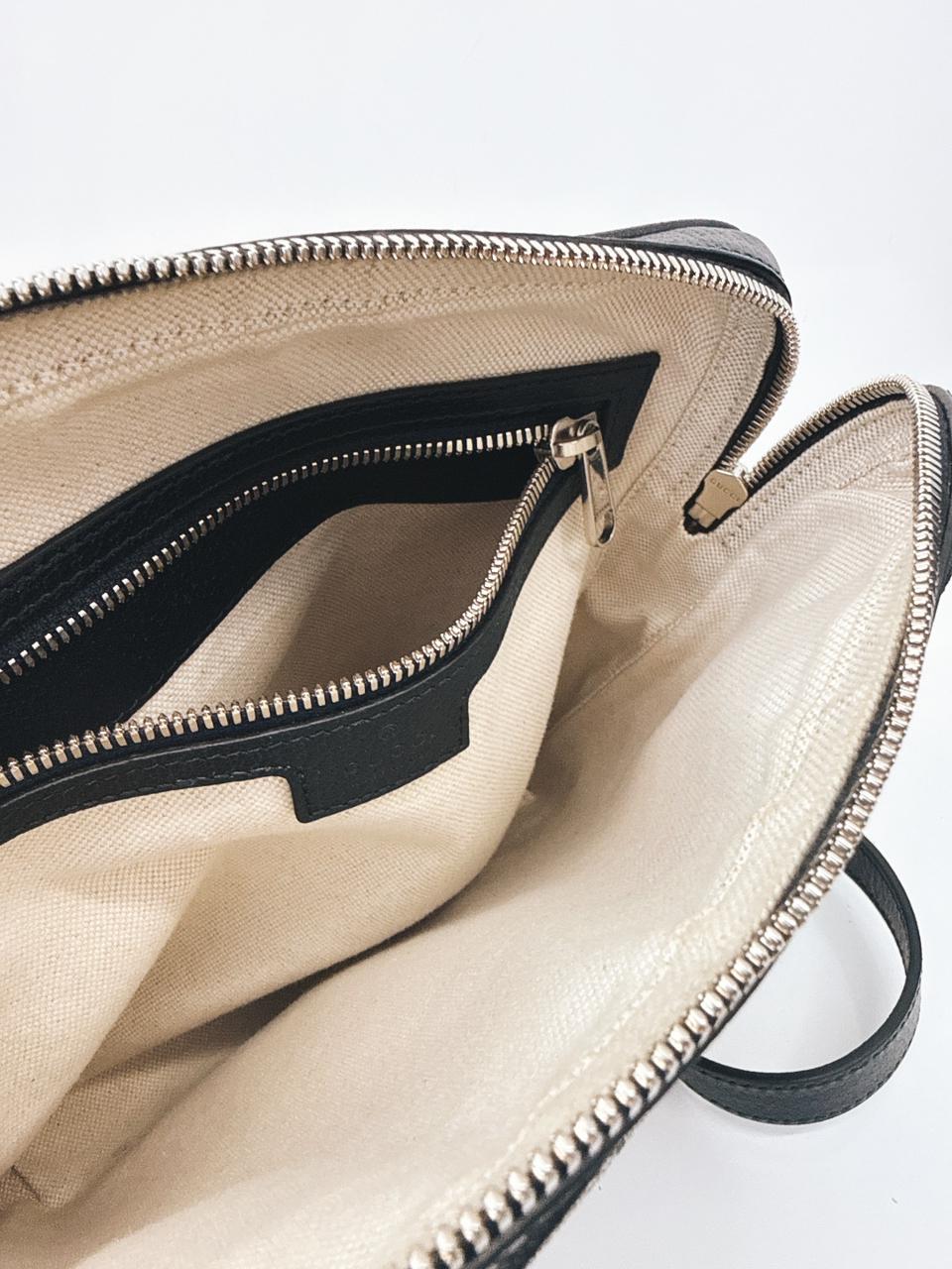 BLUE BEIGE OPHIDIA GG SMALL MESSENGER BAG