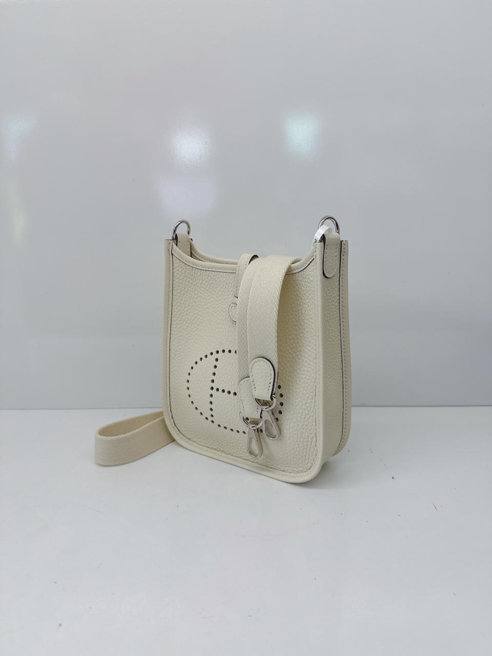 CREAM EVELYNE TPM CLEMENCE LEATHER PALLADIUM HARDWARE