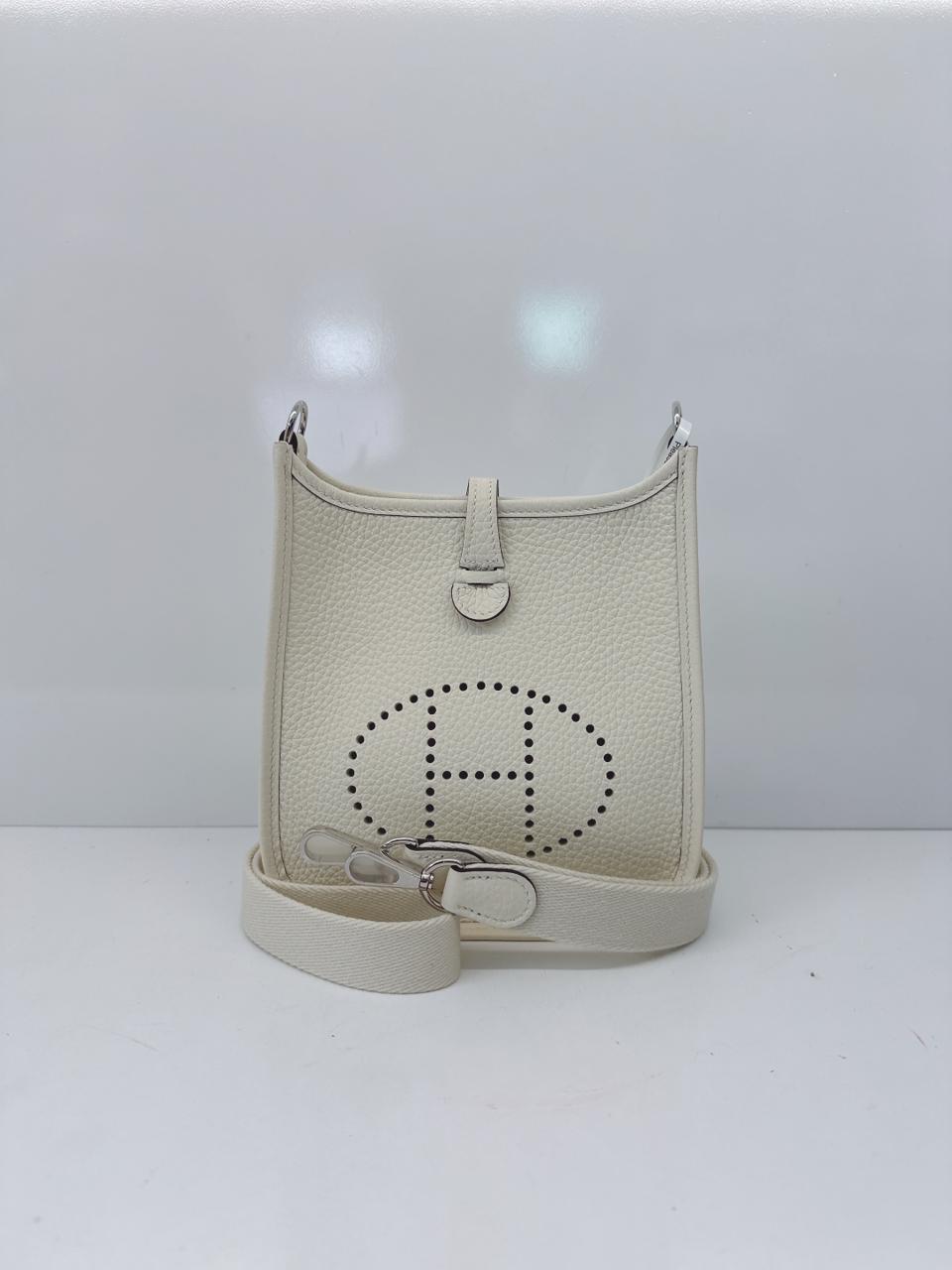 CREAM EVELYNE TPM CLEMENCE LEATHER PALLADIUM HARDWARE