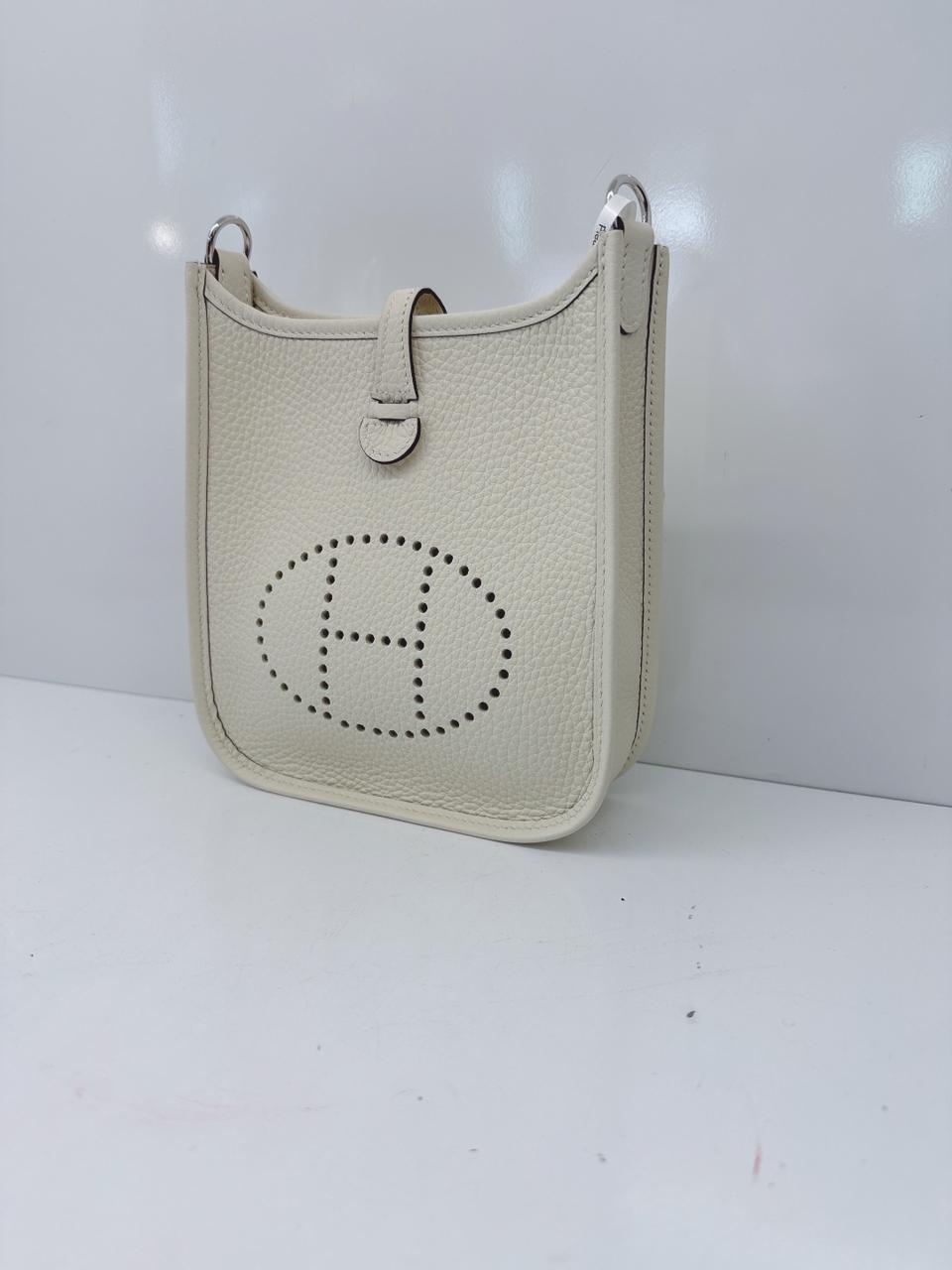 CREAM EVELYNE TPM CLEMENCE LEATHER PALLADIUM HARDWARE