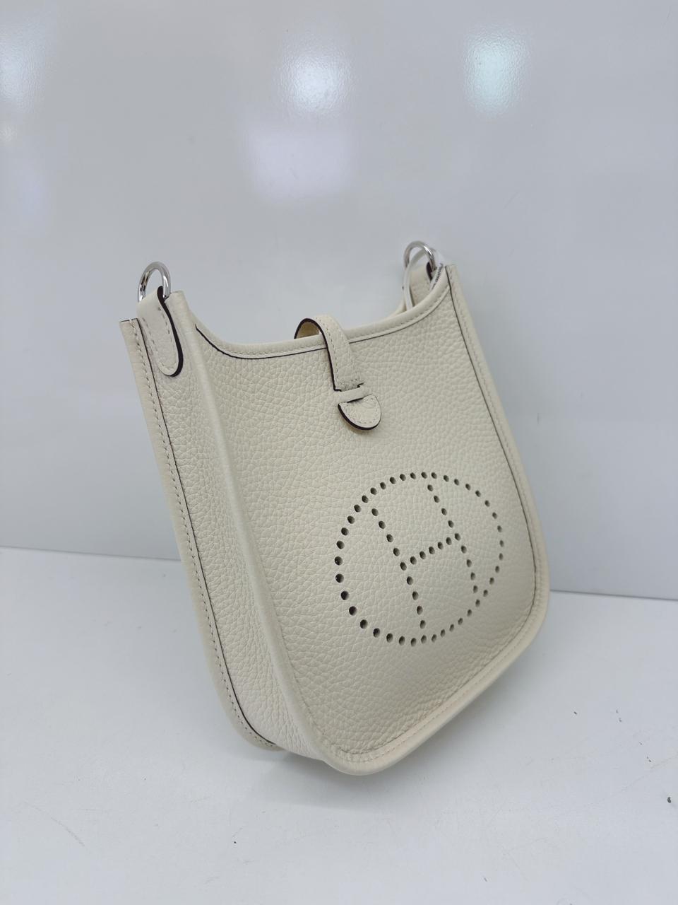 CREAM EVELYNE TPM CLEMENCE LEATHER PALLADIUM HARDWARE