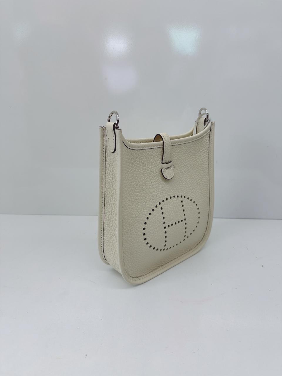 CREAM EVELYNE TPM CLEMENCE LEATHER PALLADIUM HARDWARE