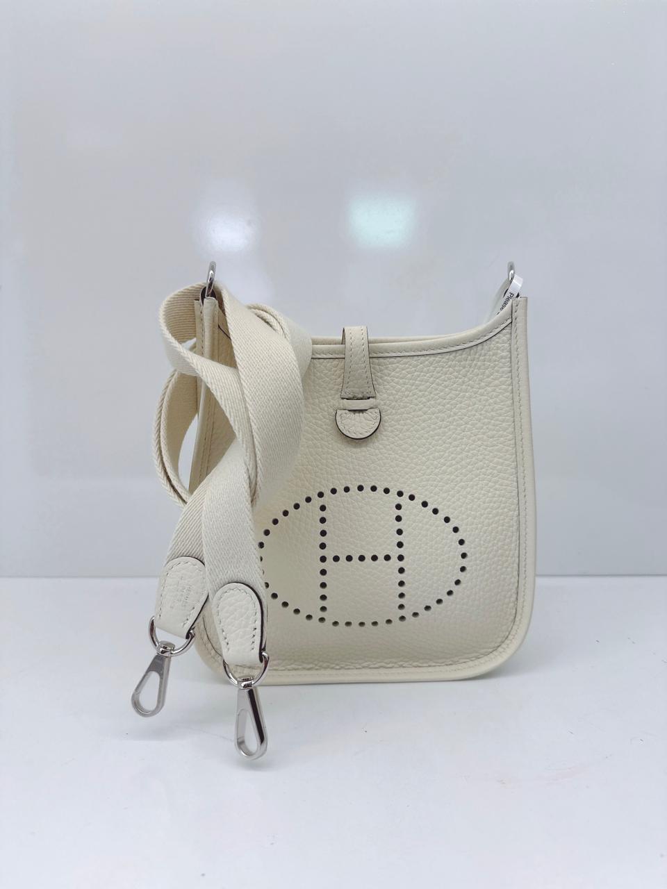 CREAM EVELYNE TPM CLEMENCE LEATHER PALLADIUM HARDWARE